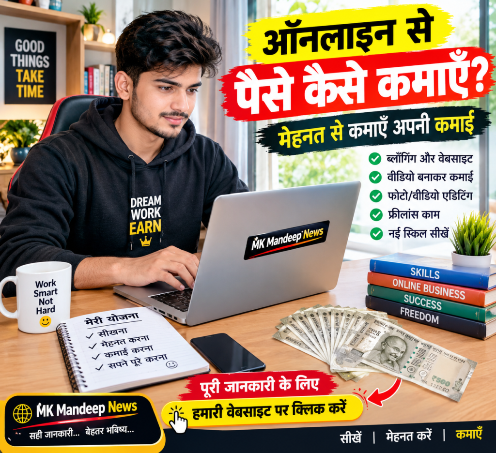 घर बैठ े ऑनलाइन पैस े कैसे कमाएँ ? जानिए कमाई के सही तरीके